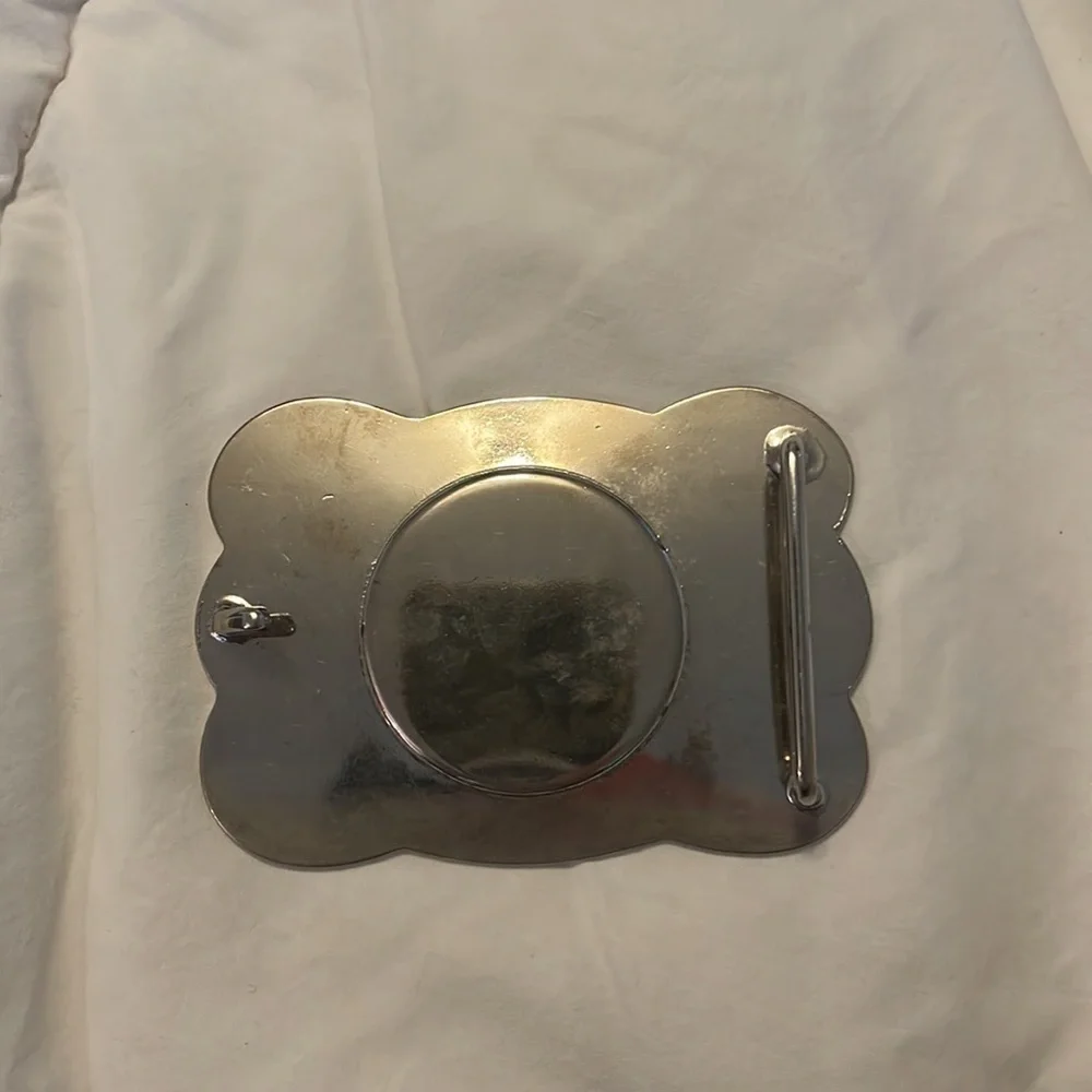 Vintage Southwestern Belt Buckle with Faux Turquoise Center
